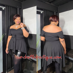 Off the Shoulder Peplum