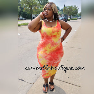 Racer Tie Dye Midi